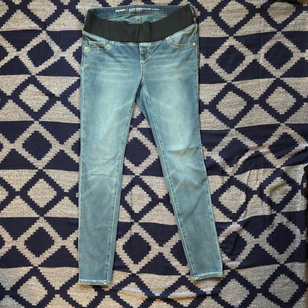 Front Low Panel Maternity Skinny Jeans